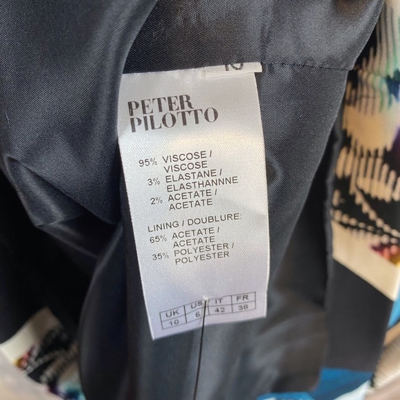 Peter Pilotto Graphic Design Paisley Cottagecore Sheath Dress Size 6. - Picture 10 of 13